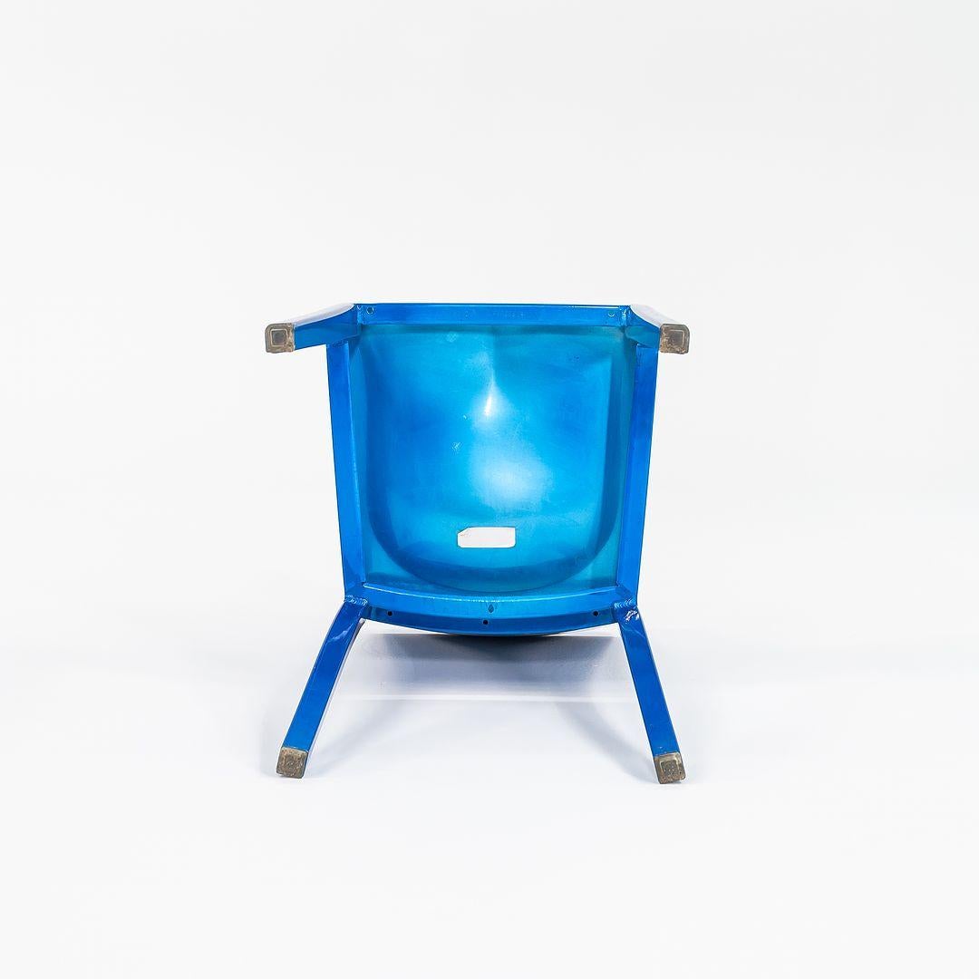 2004 Philippe Starck para Emeco Sillas auxiliares de comedor Hudson en azul 12x Disponibles Aluminio en venta