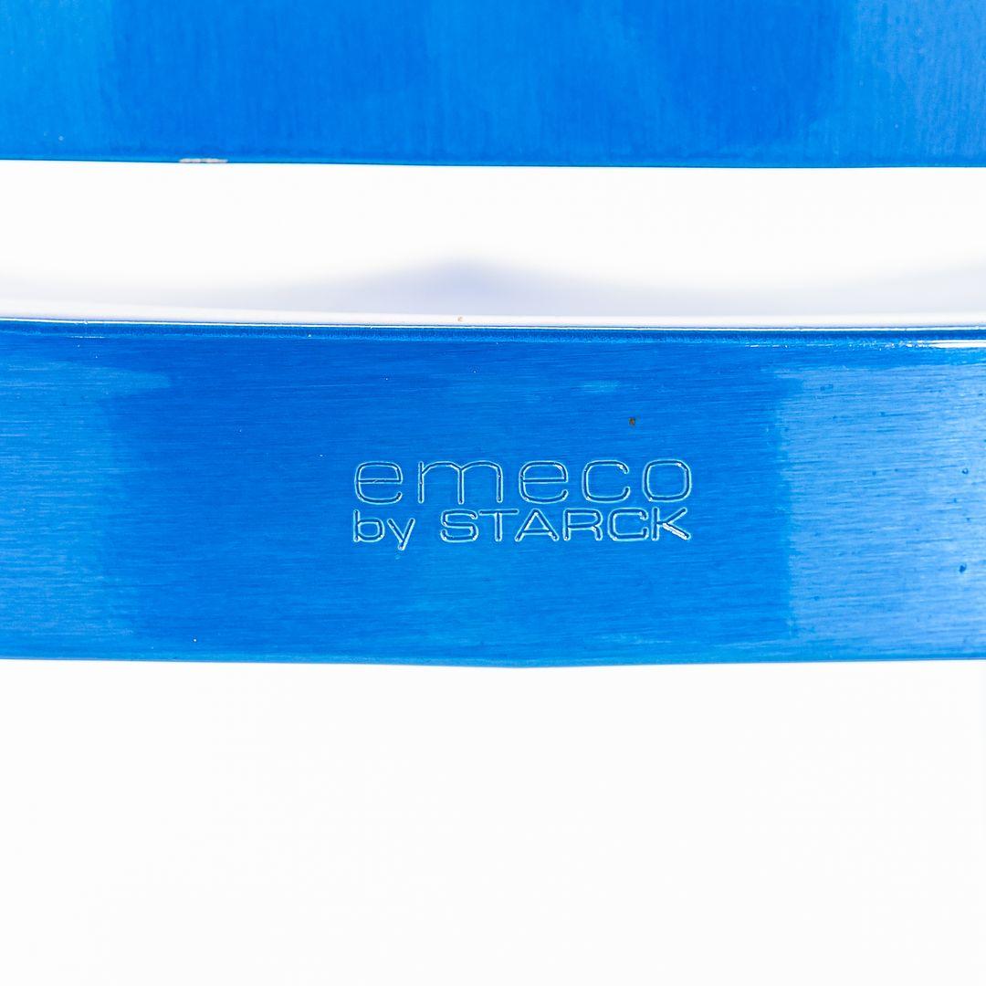 2004 Philippe Starck para Emeco Sillas auxiliares de comedor Hudson en azul 12x Disponibles en venta 1