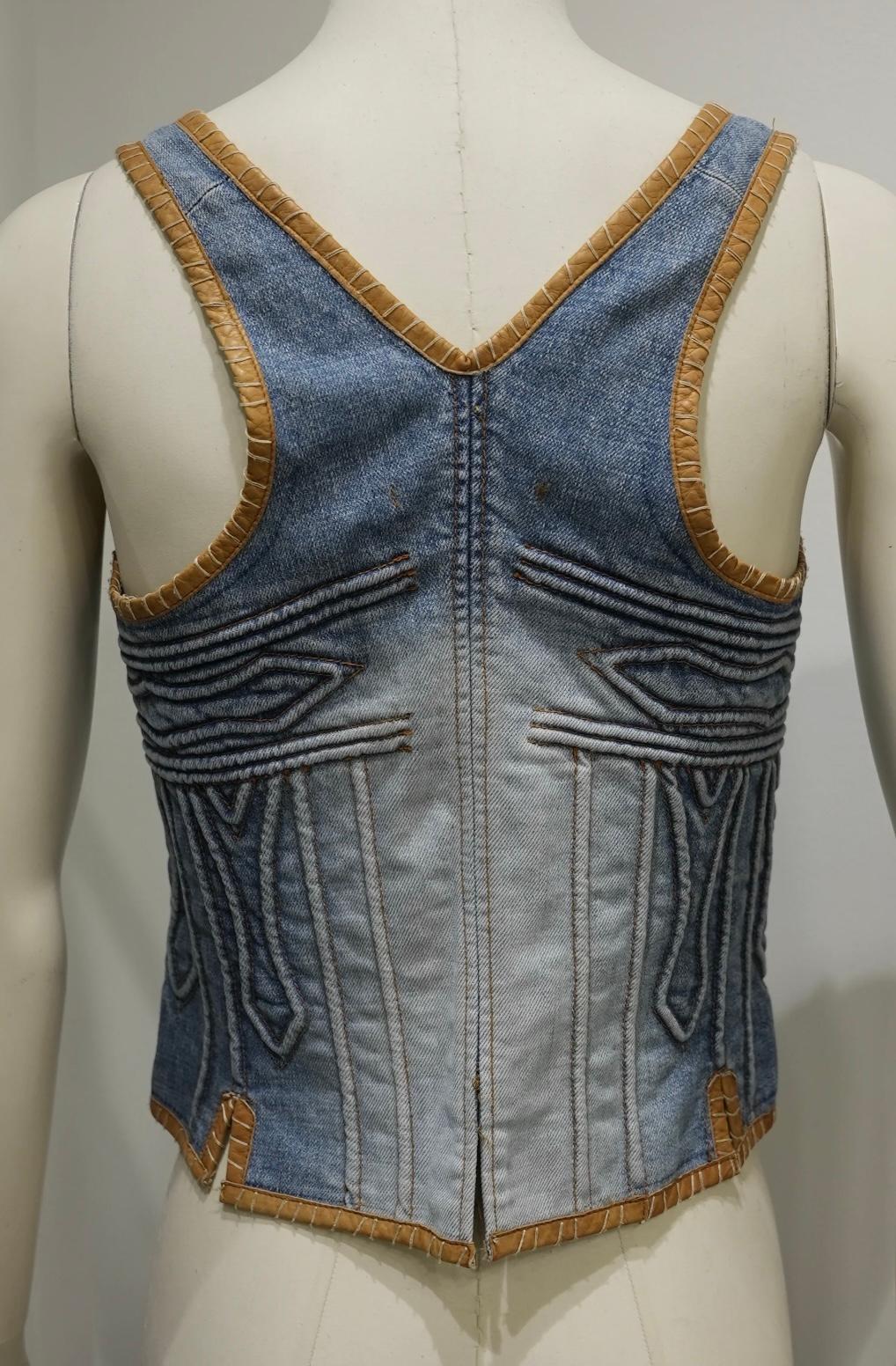 2004 Roberto Cavalli - Top corset à armure 3D en vente 1