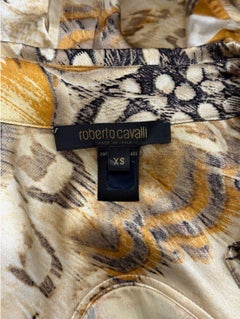 Camicia in seta con piume di Roberto Cavalli del 2004