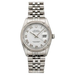 2004 Rolex Datejust 16234 Stainless Steel White Roman Dial Automatic 36mm