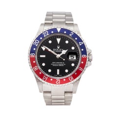 2004 Rolex GMT-Master II Pepsi Stainless Steel 16710 Wristwatch