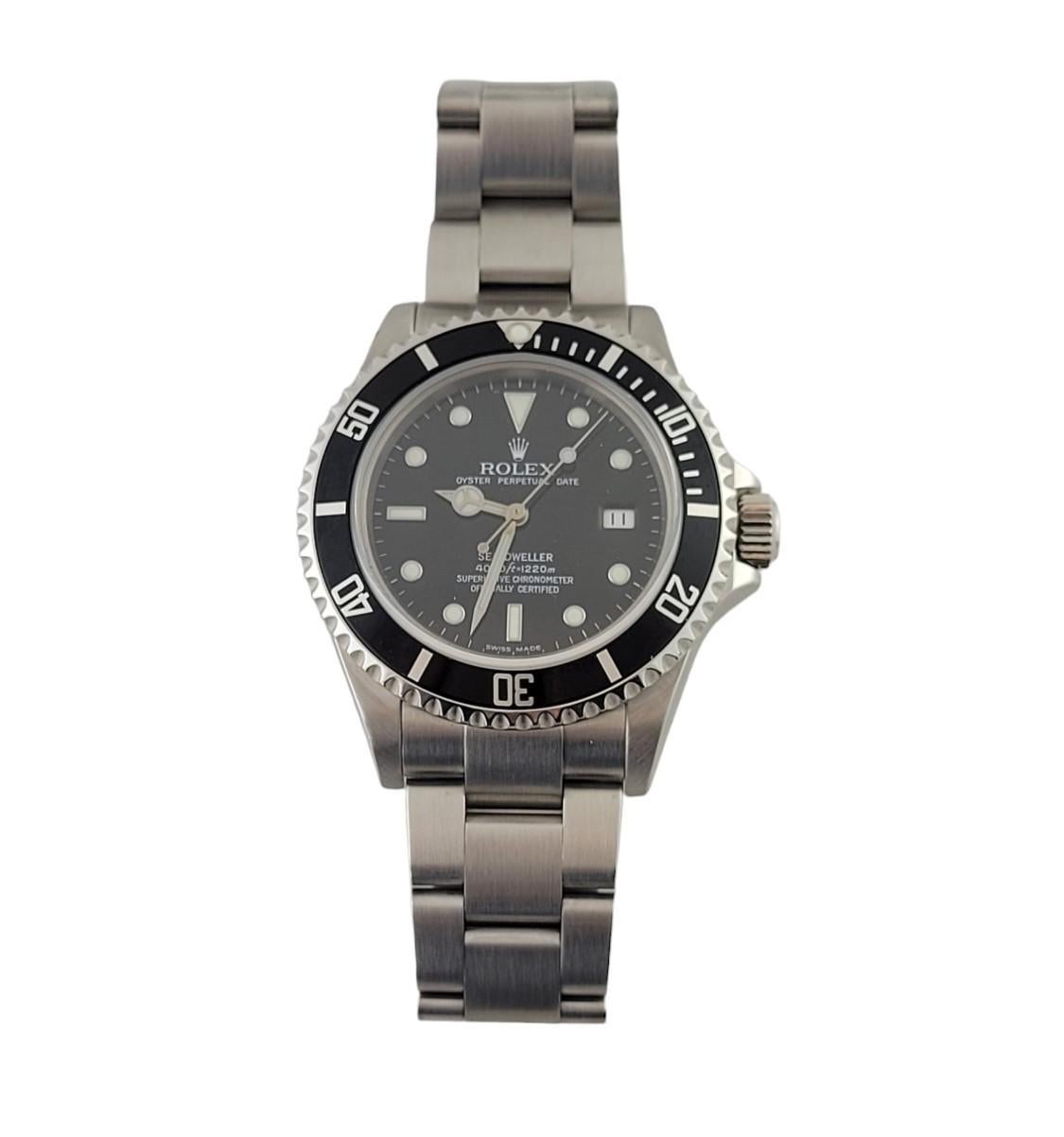2004 Rolex Sea-Dweller Men's Watch 16600 Box/Booklet Black Dial Bezel #17220 9