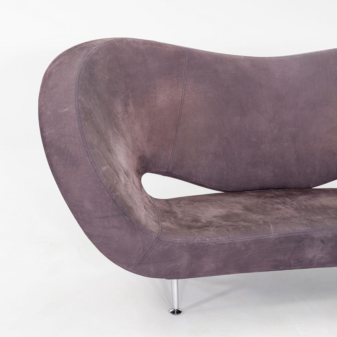 2004 Ron Arad für Moroso Victoria and Albert Sofa aus lila Leder 6x verfügbar (Stahl) im Angebot