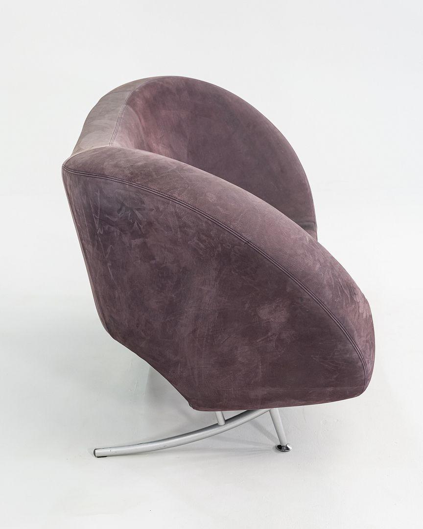 2004 Ron Arad für Moroso Victoria and Albert Sofa aus lila Leder 6x verfügbar im Angebot 1