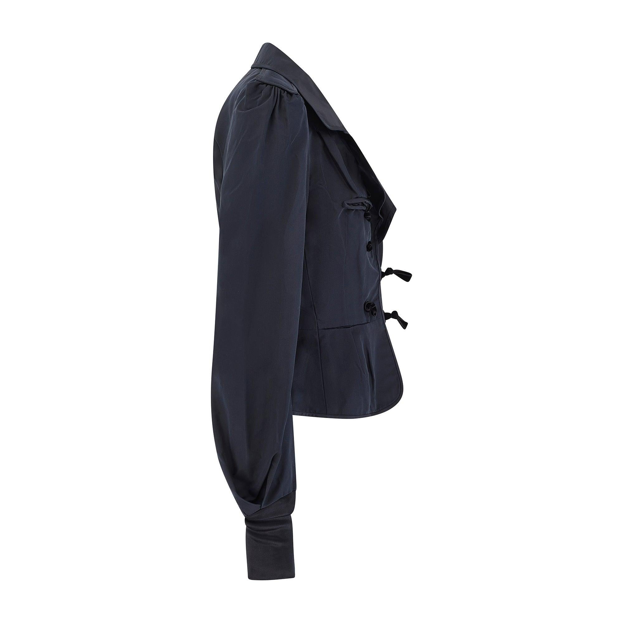 Tom Ford stepped down from his role as Creative Director at both Gucci and Yves Saint Laurent in 2004. Made in France, this jacket was created by Ford in 2004 for the final show he designed for the house of Yves Saint Laurent. This exact design