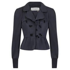2004 Runway Yves Saint Laurent by Tom Ford Black Silk Jacket