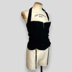 2004 s/s  Christian Dior By John Galliano Runway runwat Lace Corset halter Top