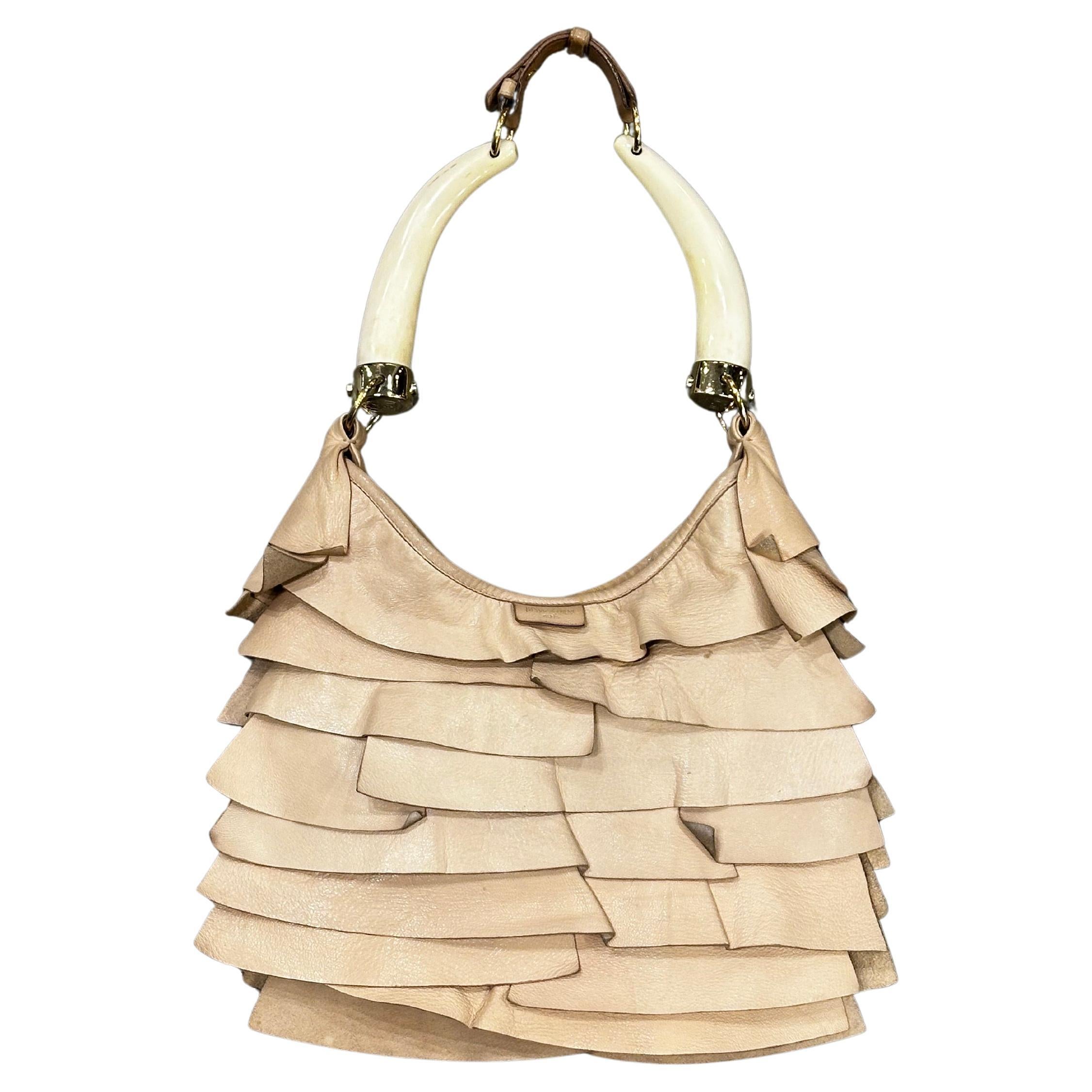 2004 Saint Laurent Borsa "Saint Tropez" con manico di corno in vendita