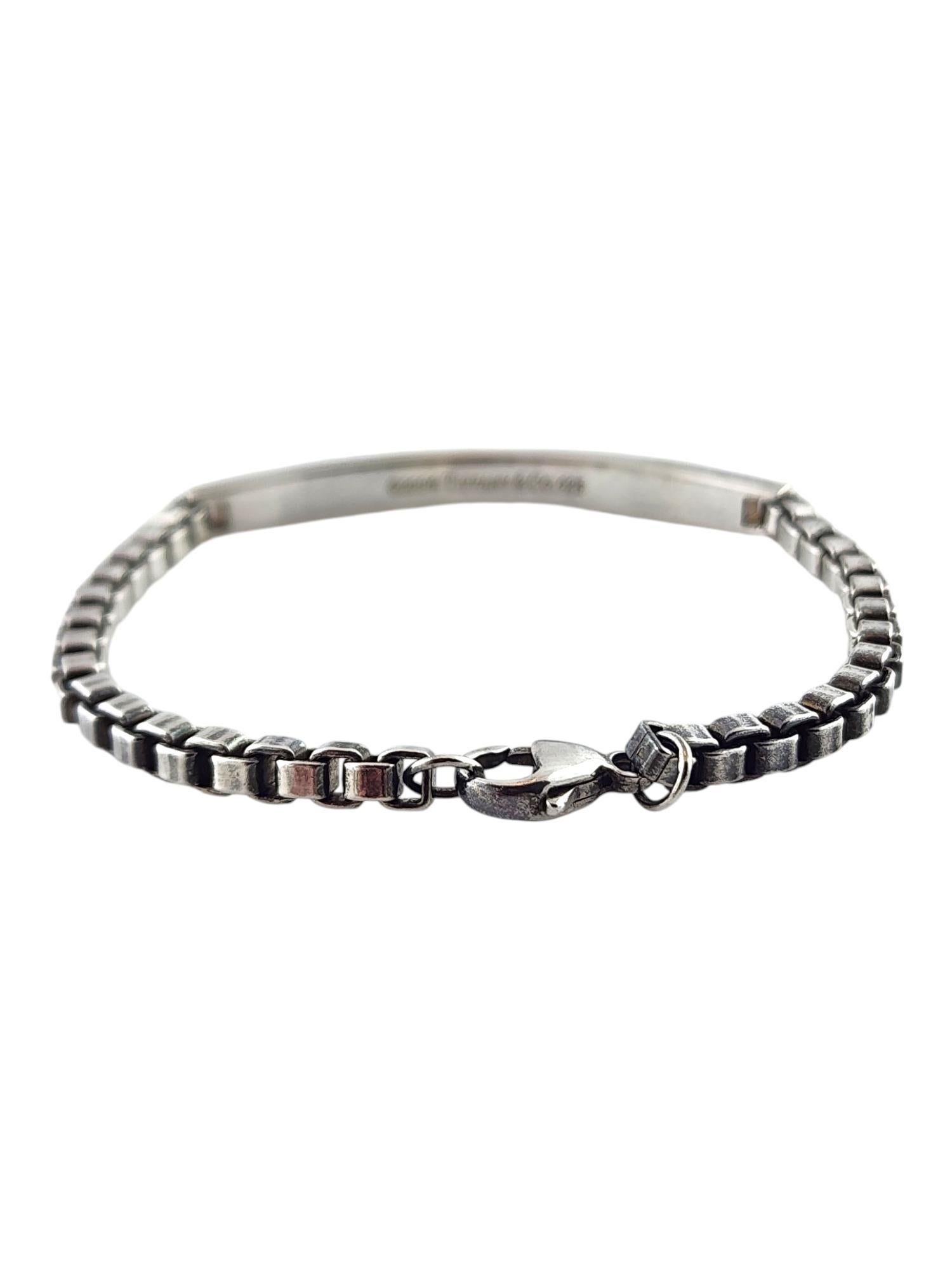 2004 Tiffany & Co Sterling Silver Venetian Link I.D. Bracelet #18924 1