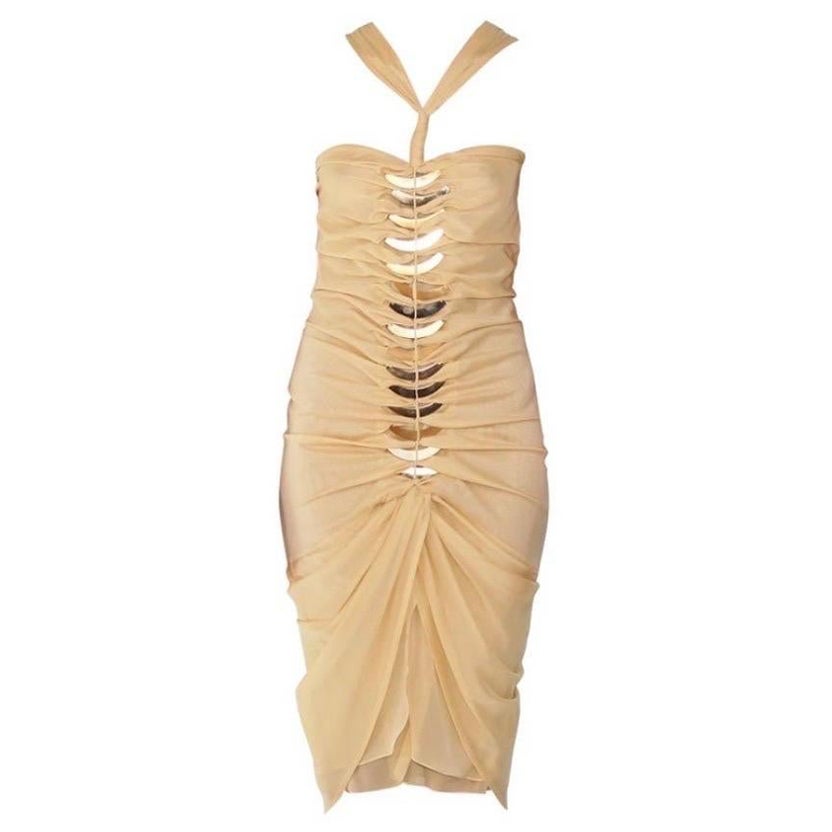 2004 Tom Ford for Gucci Embellished Silk Dress tel que vu sur Kendal