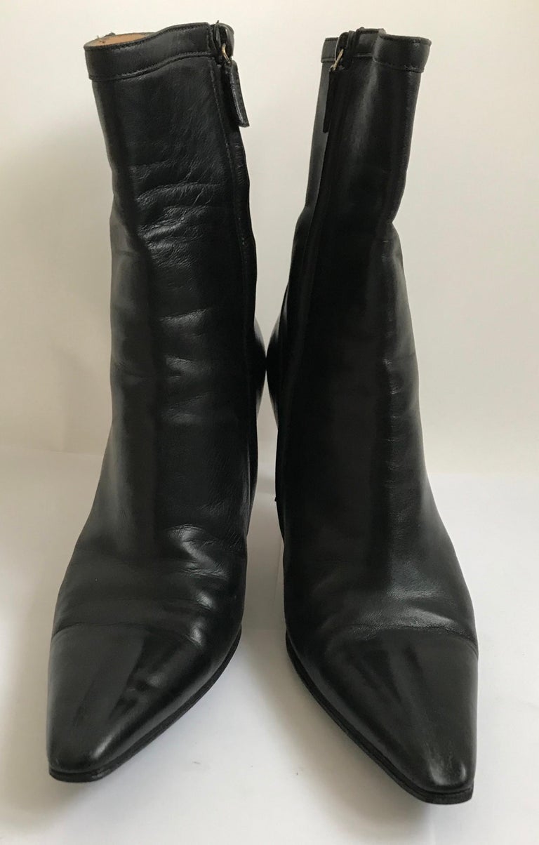 Tom Ford for Gucci 2004 Leather Ankle Boots at 1stDibs