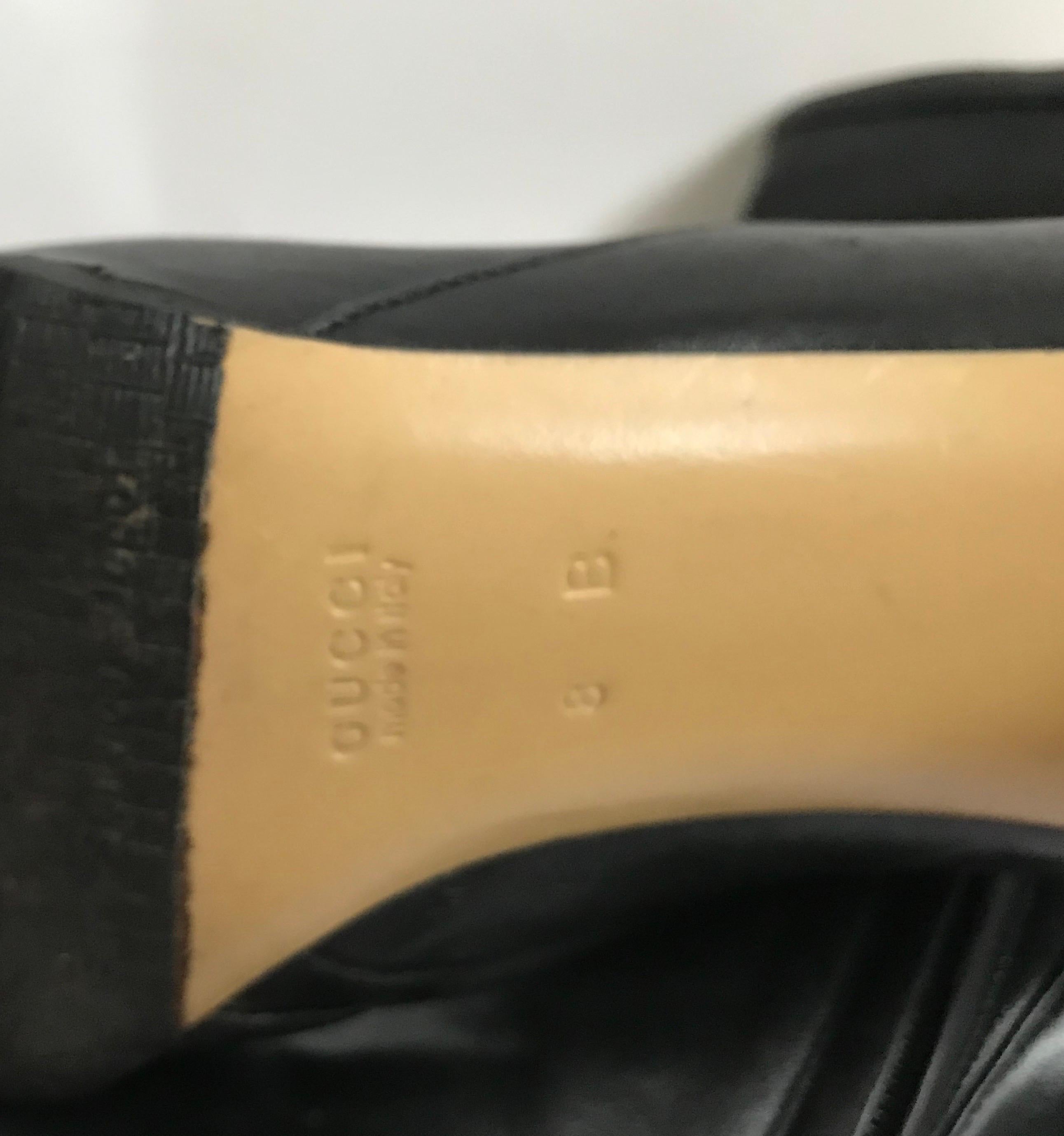 Tom Ford for Gucci 2004 Leather Ankle Boots In Excellent Condition In Chicago, IL