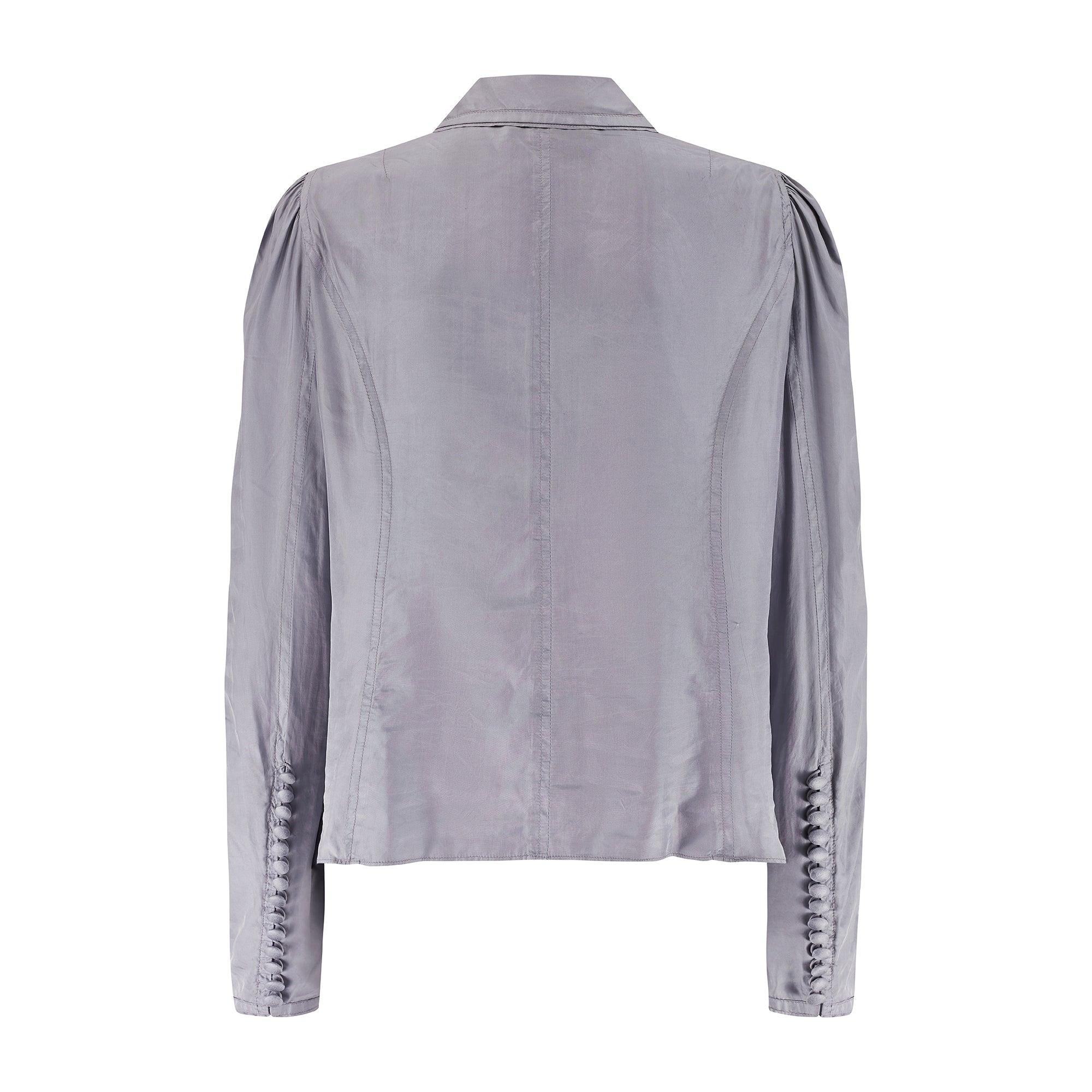 Grigio 2004 Tom Ford per Saint Laurent Giacca grigio-lilla documentata in passerella in vendita