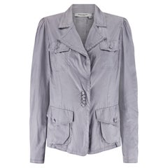 Veste de défilé Tom Ford pour Saint Laurent 2004 documentée couleur gris lilas