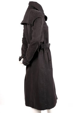2004 VIKTOR & ROLF brushed cotton RUNWAY coat with bow collar
