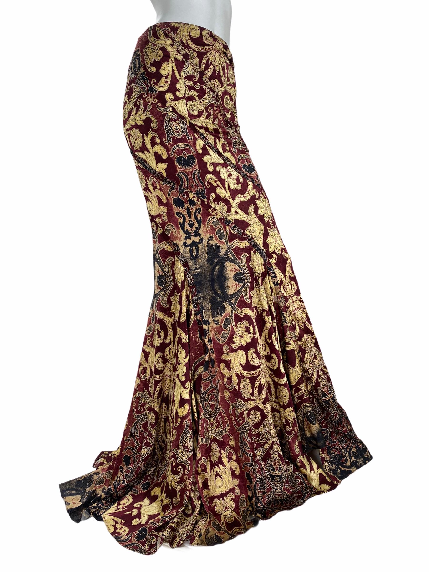 Set gonna lunga e blazer da sera Roberto Cavalli vintage 2004 In condizioni ottime a Montgomery, TX