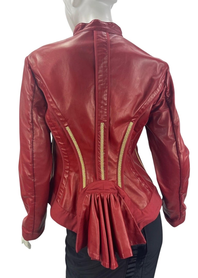 roberto cavalli red leather corset dress SS 2006 Roberto Cavalli silk runway dress, now available to rent on  isleofmonday.com. Sourced by @fivedotsvintage