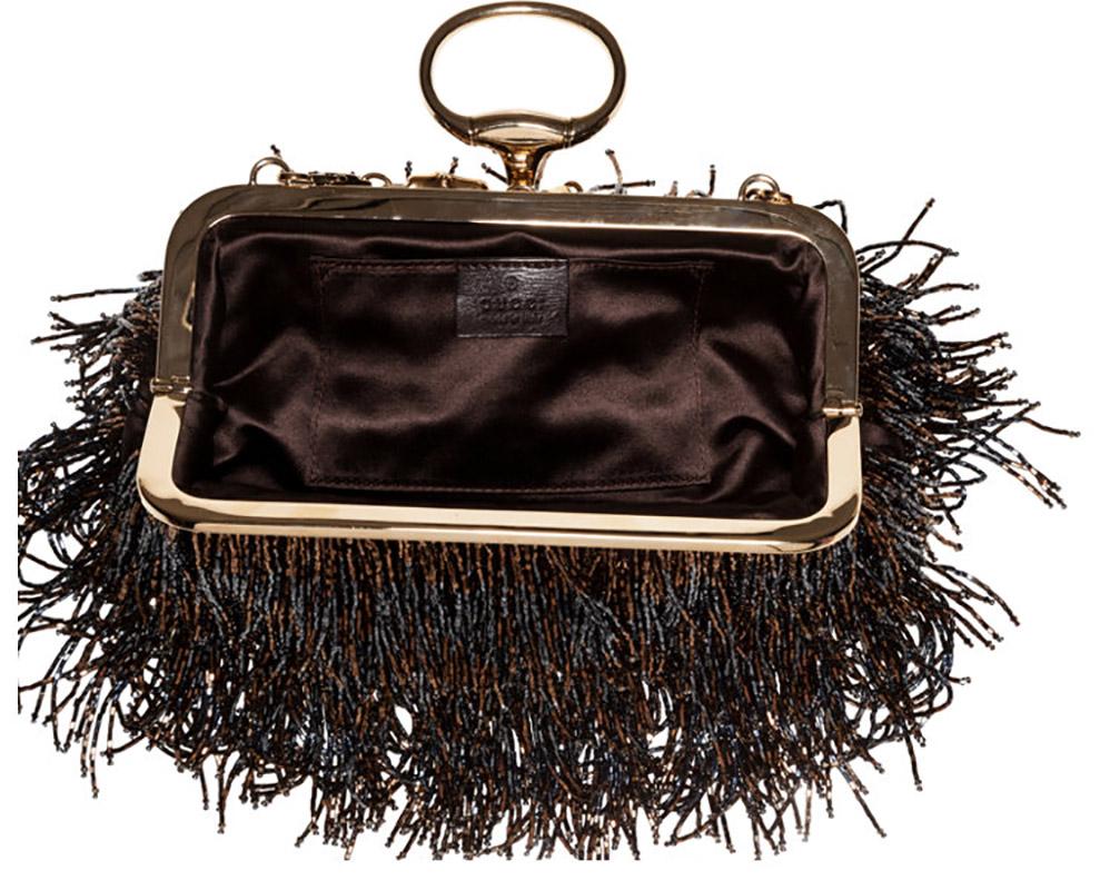 fringe evening bag