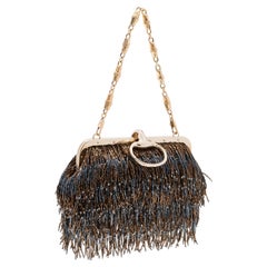 2004 Vintage Tom Ford for Gucci Beaded Fringe Clutch Bag