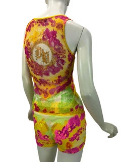 2004 Vintage Versace archival short and top set suit