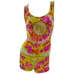 2004 Vintage Versace archival short and top set suit