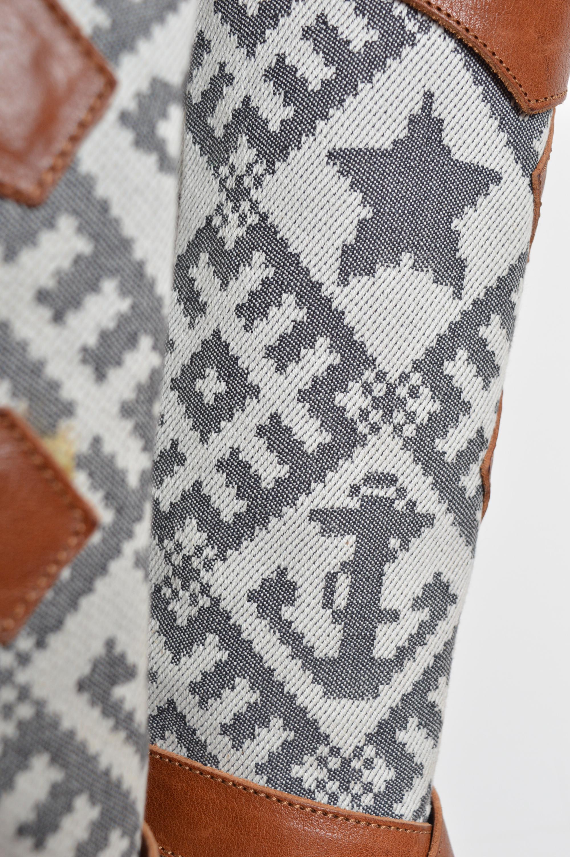 2004 Vivienne Westwood Botas de piel con tacón pirata y tapicería EU 40 / UK 6.5 en venta 5