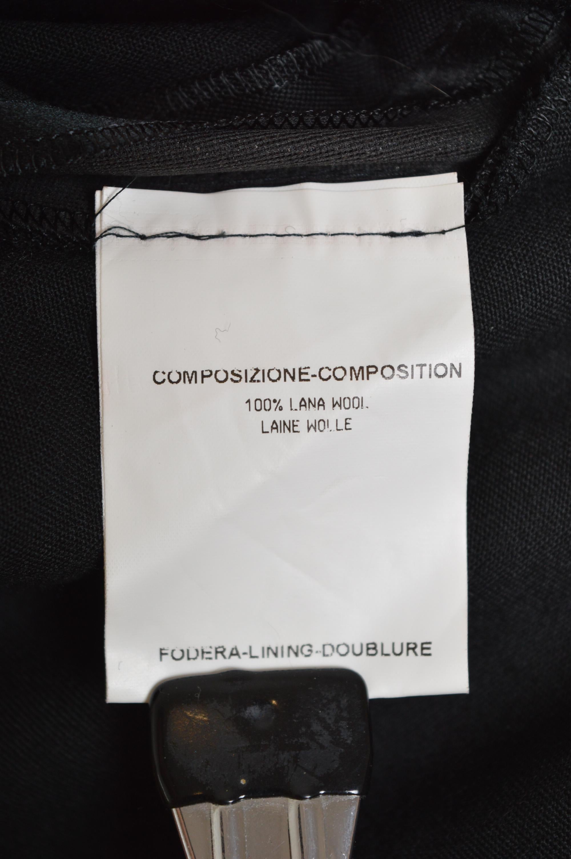 2004 YSL by Tom Ford Black Tuxedo Pants - Tailored All Black suit Trousers For Sale 9