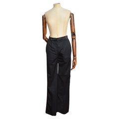 2004 YSL by Tom Ford Black Tuxedo Pants - Tailored All Black suit Trousers