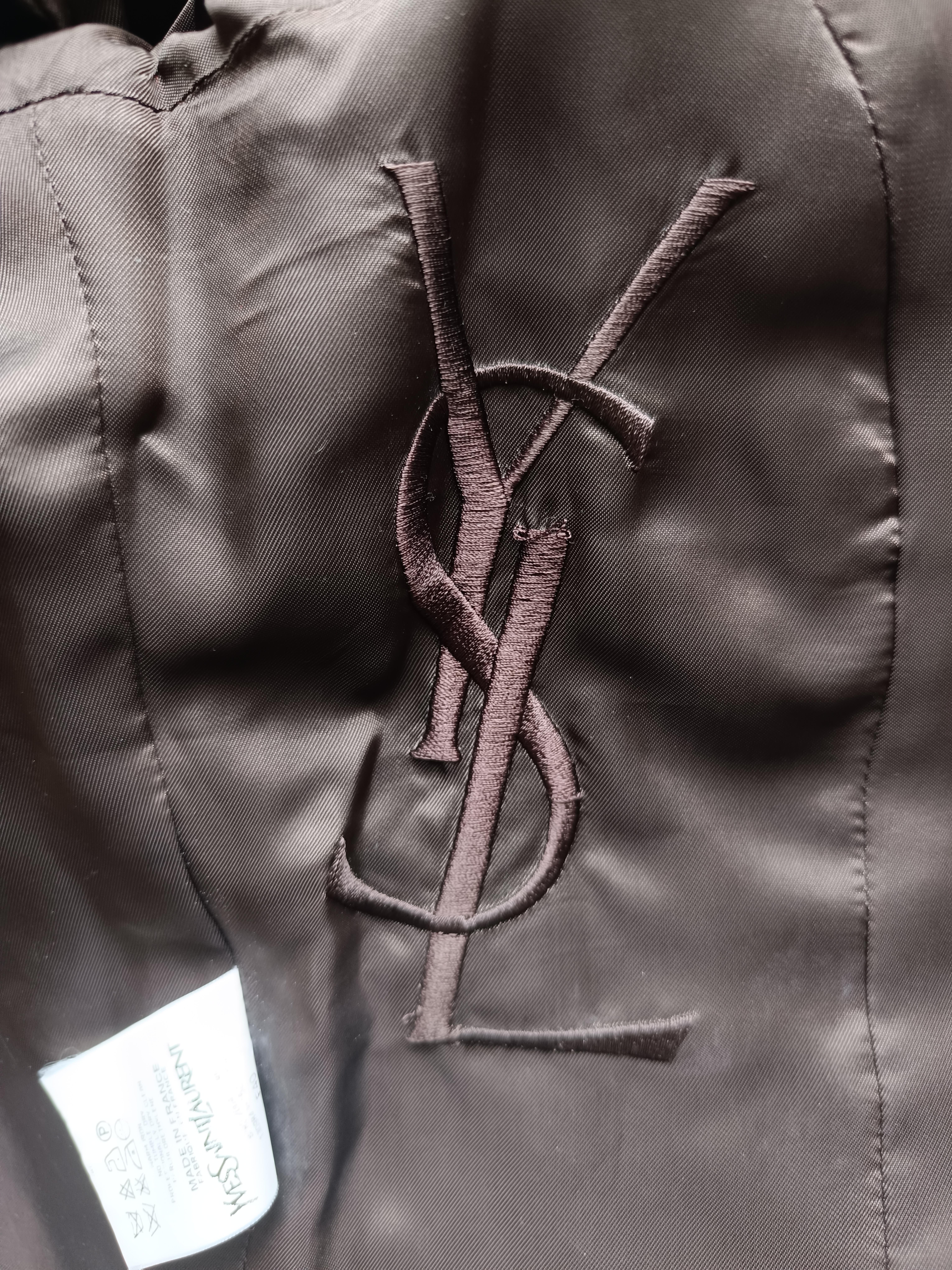 2004 YSL Tom Ford 2004 Yves Saint Laurent Rive Gauche Velvet Jacket For Sale 14