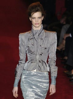 2004 Yves Saint Laurent by Tom Ford runway pagoda silk jacket