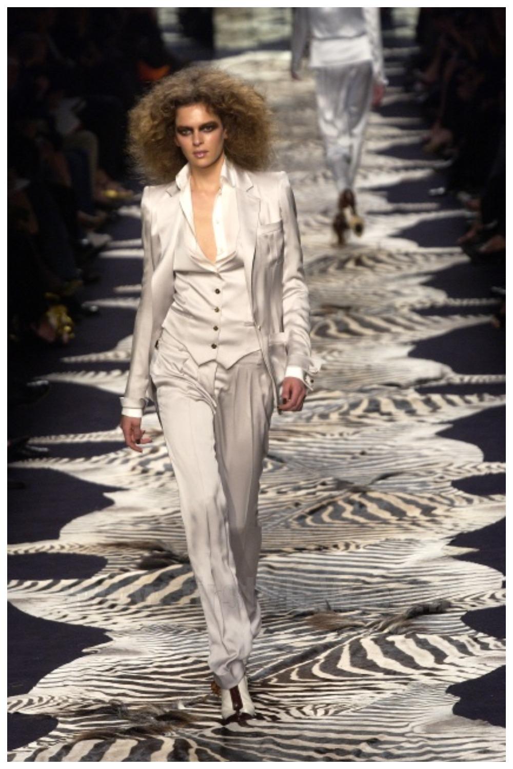 2004 Yves Saint Laurent SS 2004 Tom Ford giacca + gilet in vendita 7