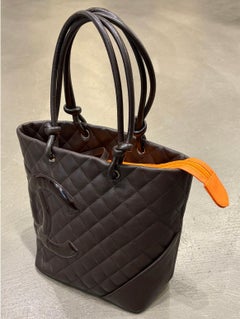 2005-2006 Chanel Cambon Ligne leather tote bag