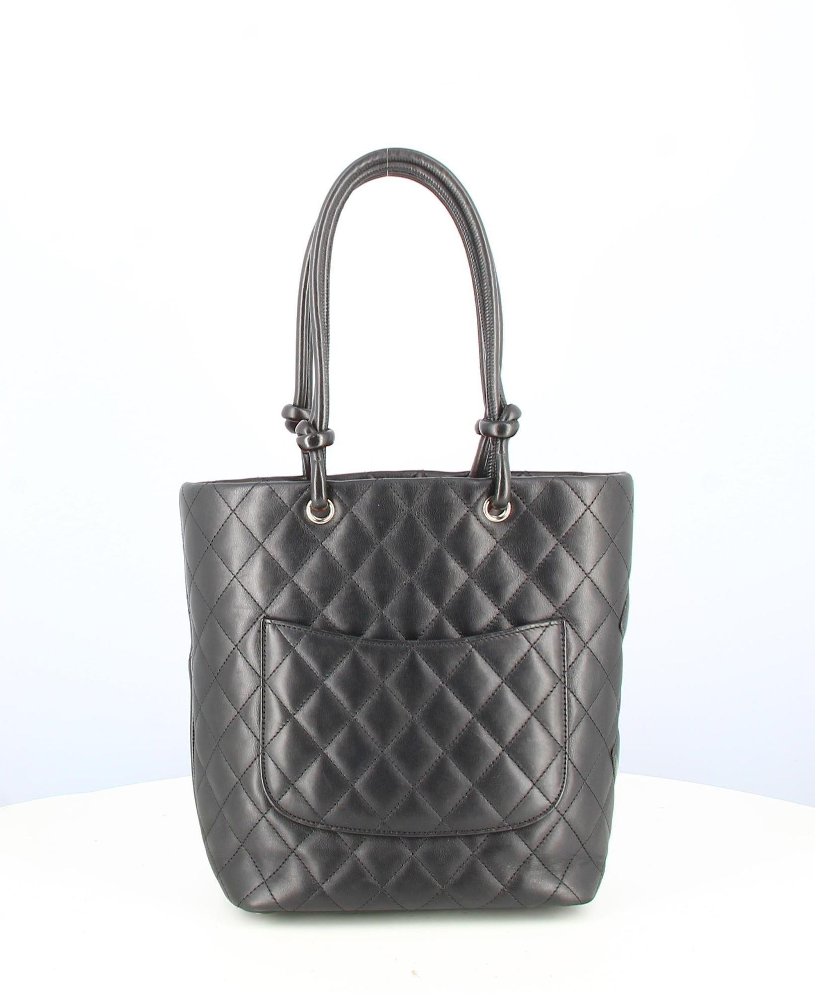 Women's or Men's 2005-2006 Chanel Cambon Quilted Handbag Black