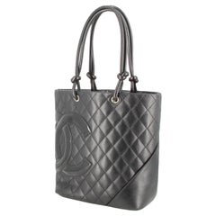 2005-2006 Chanel Cambon Quilted Handbag Black