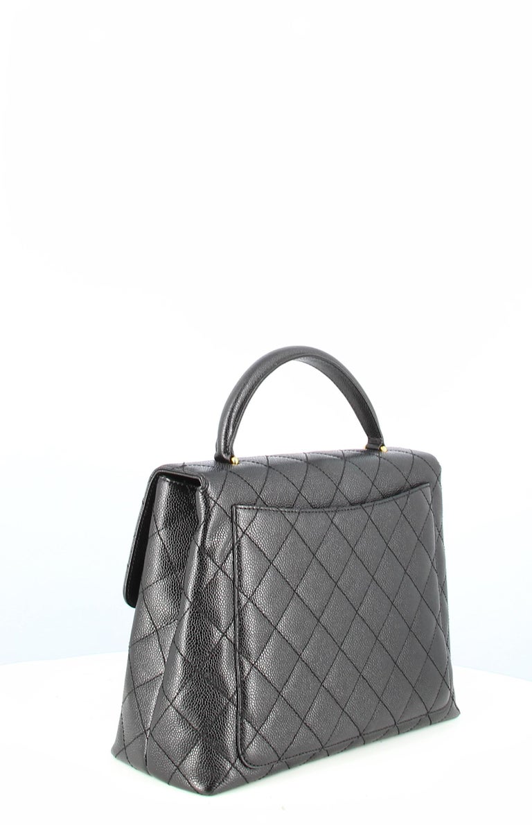 2005-2006 Chanel Kelly Caviar Leather Handbag For Sale at 1stDibs