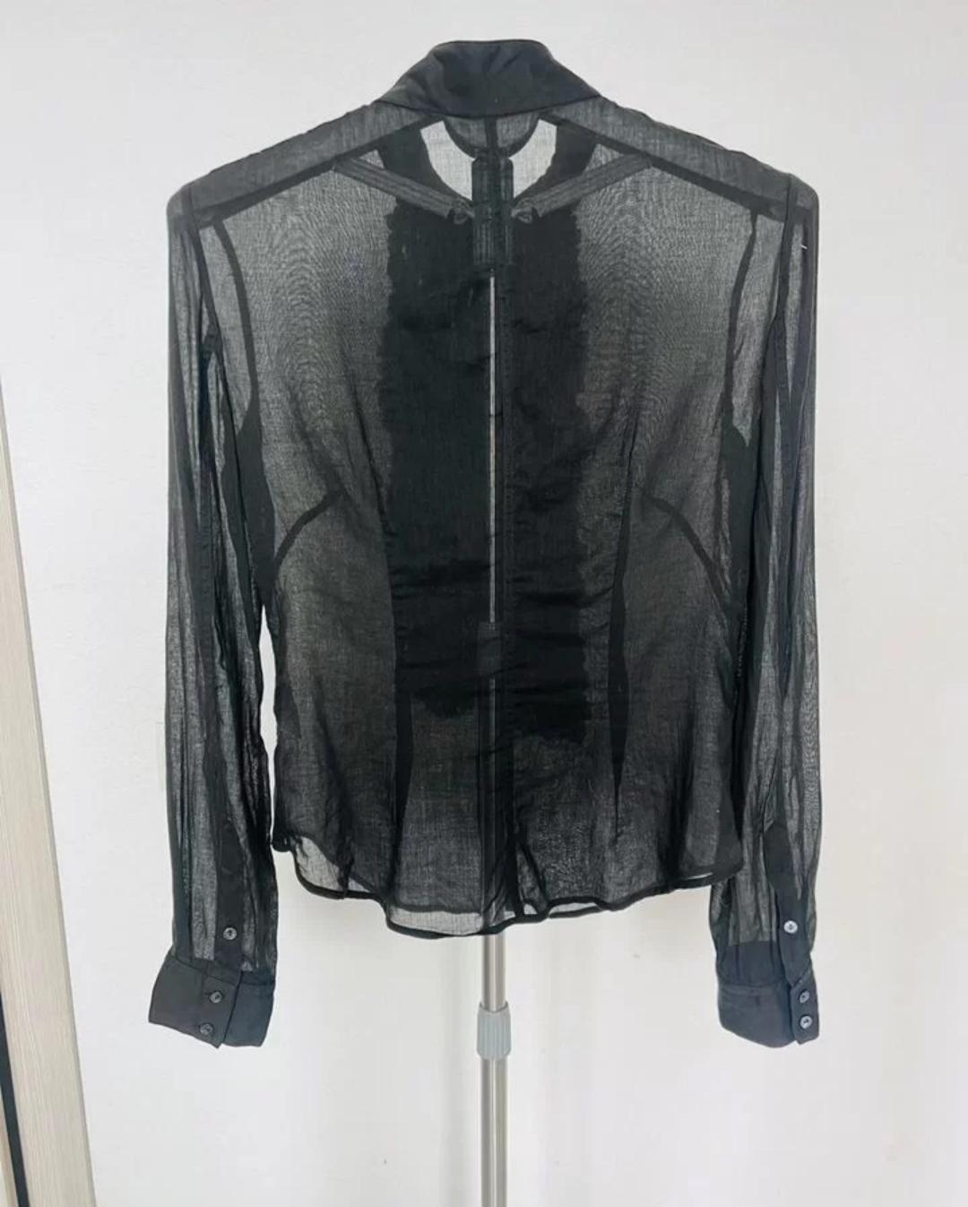 2005 Alexander McQueen cotton blouse For Sale 5