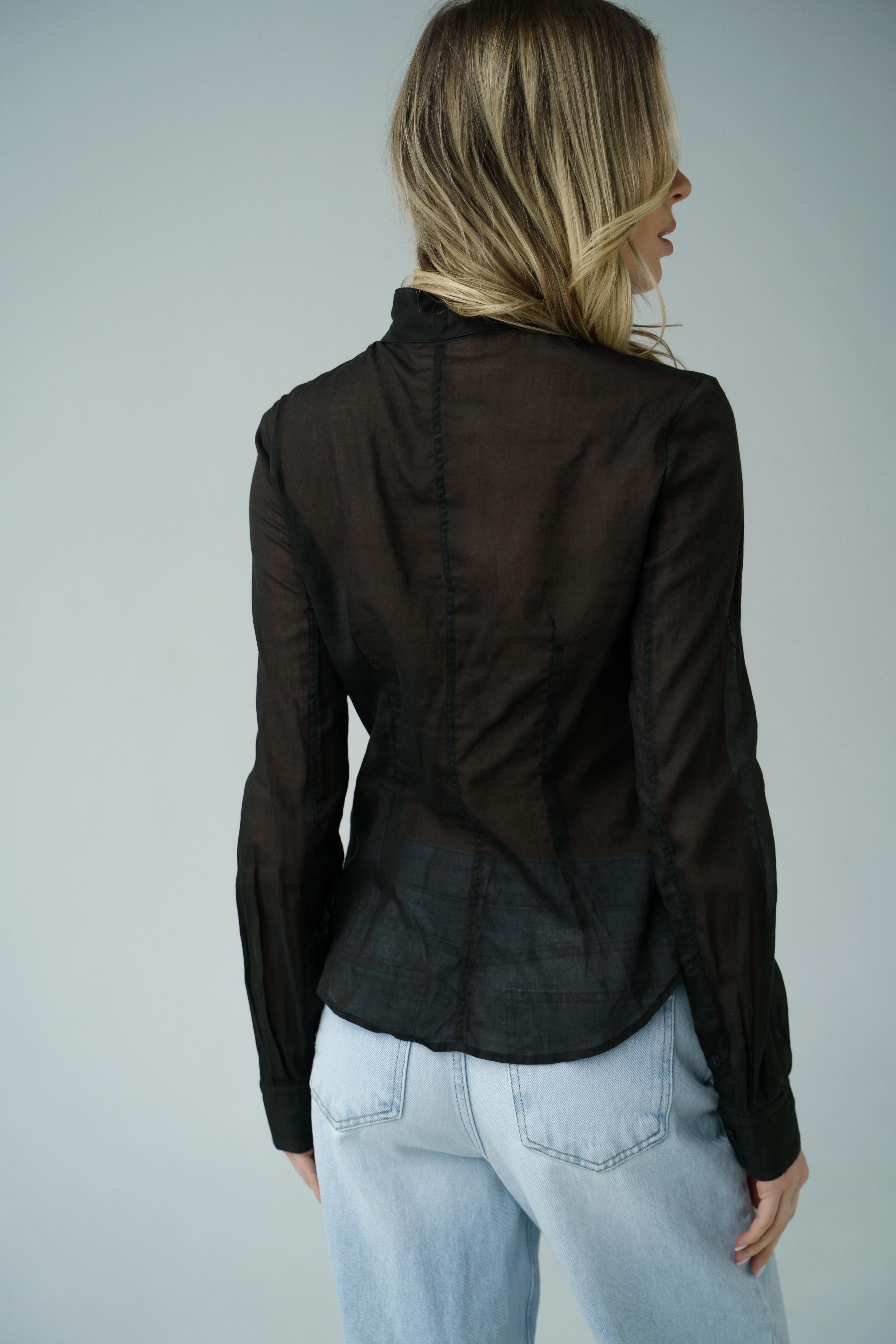 2005 Alexander McQueen cotton blouse For Sale 3