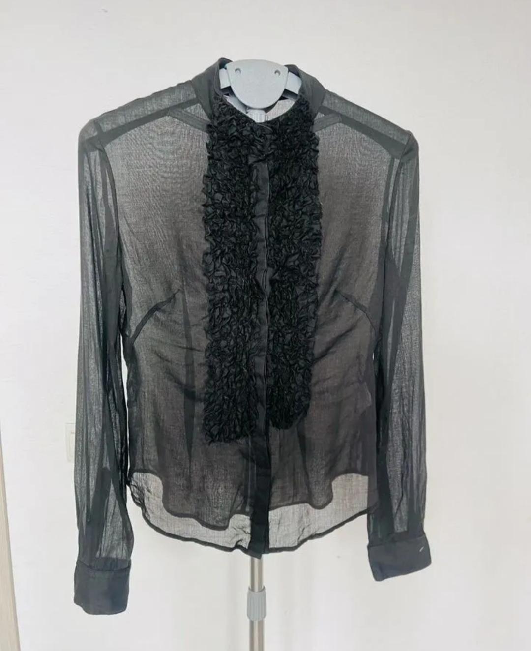 2005 Alexander McQueen cotton blouse For Sale 4