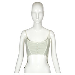 2005 ALEXANDER MCQUEEN mint green runway corset