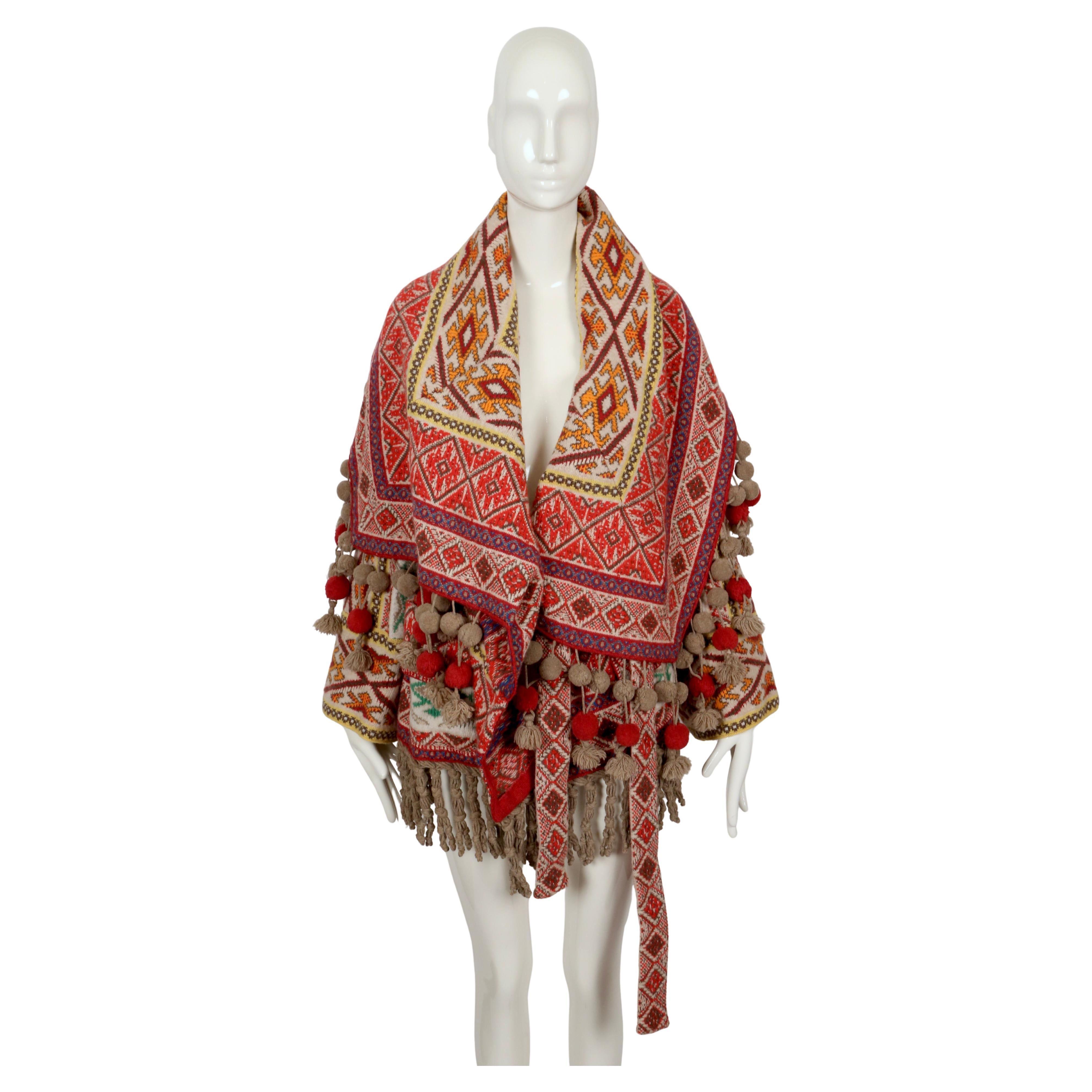 2005 ALEXANDER MCQUEEN runway fair isle RUNWAY pull coat en vente 6