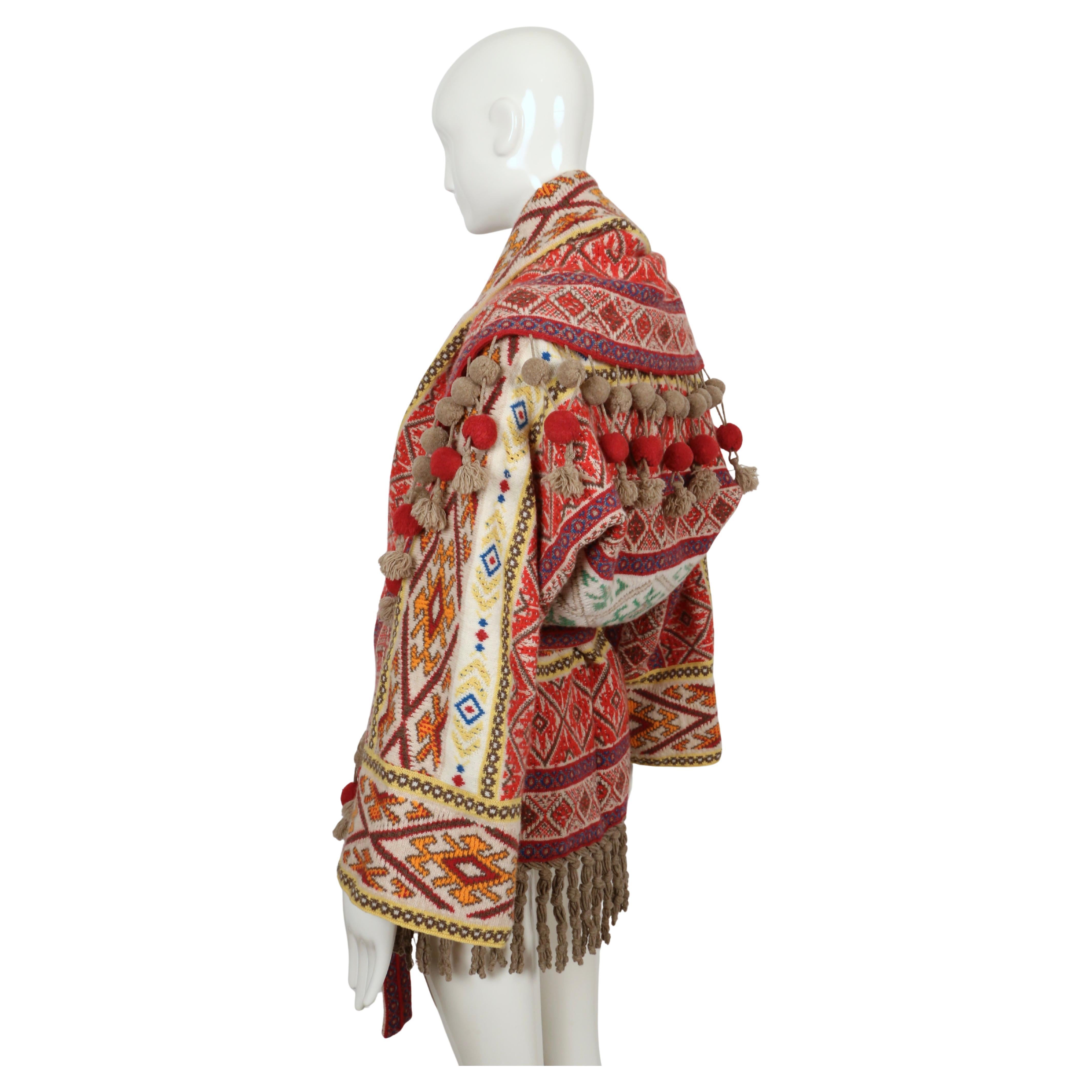 2005 ALEXANDER MCQUEEN runway fair isle RUNWAY pull coat Bon état - En vente à San Fransisco, CA