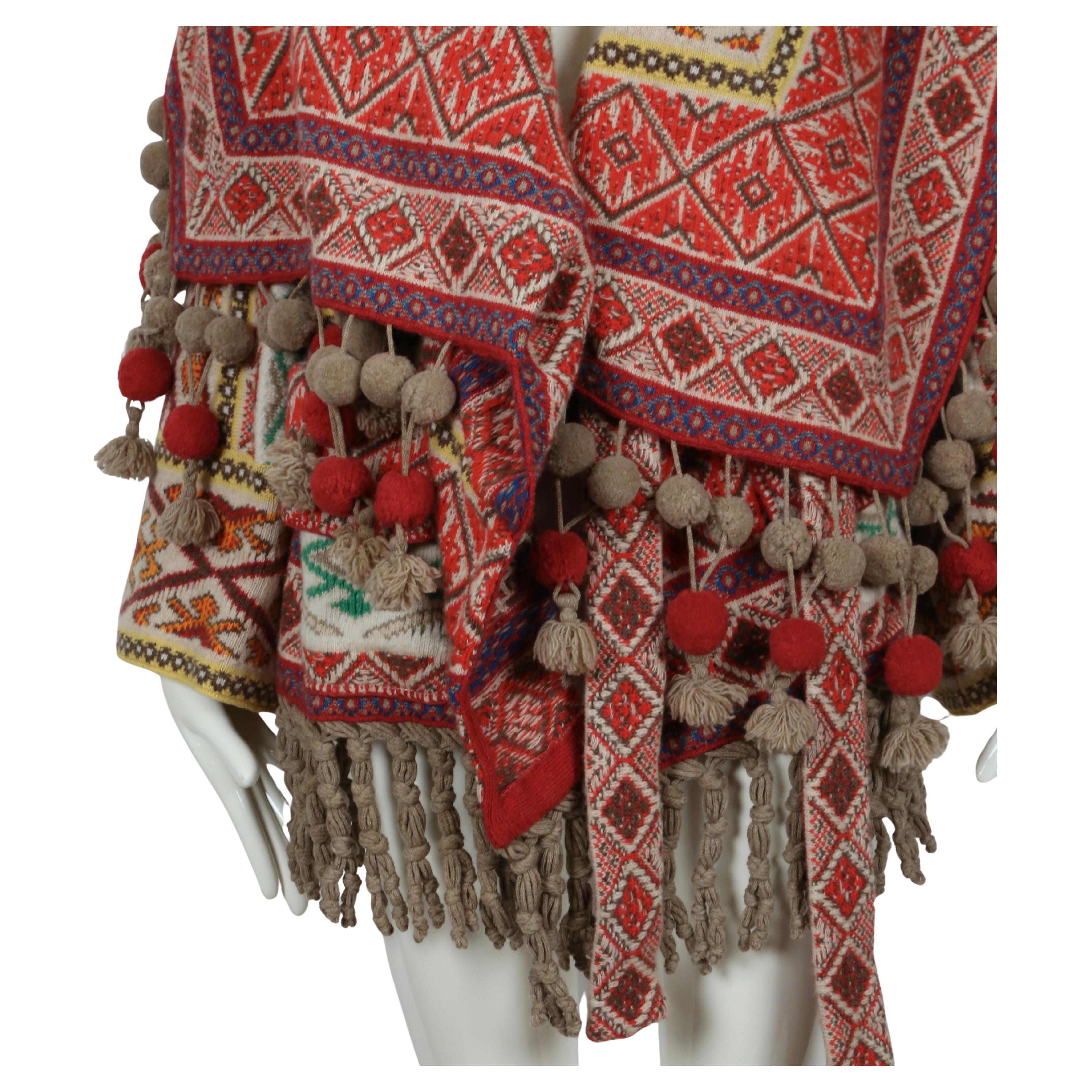 2005 ALEXANDER MCQUEEN runway fair isle RUNWAY pull coat en vente 2