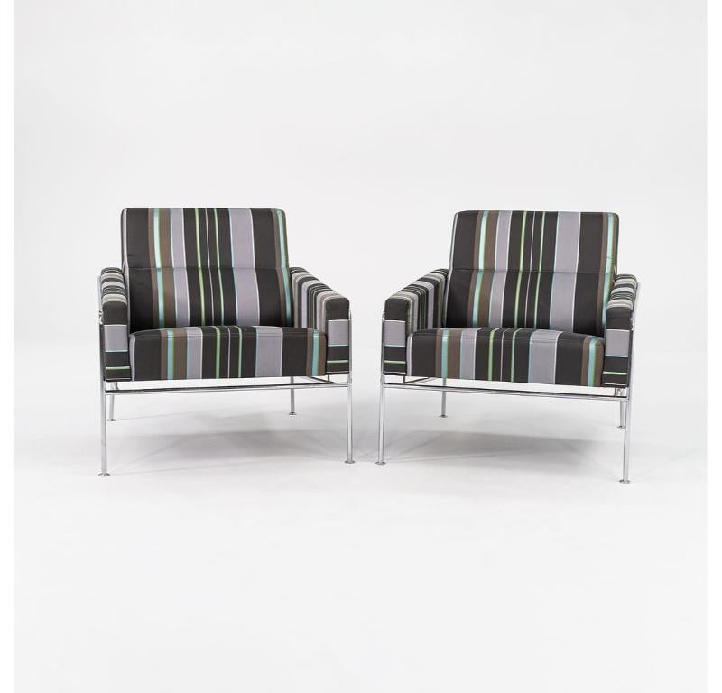 2005 Arne Jacobsen for Fritz Hansen Series 3300 Easy Lounge Chairs, 2x Available For Sale 5