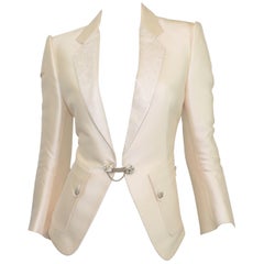 2005 - Blazer en soie Balenciaga avec revers en tapisserie