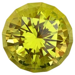 20.05 Carat Natural Loose Green Gold Lemon Quartz Round Shape Gemstone (pierre précieuse de forme ronde)