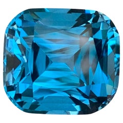 20.05 Carat Natural Loose London Blue Topaz Cushion Cut Gemstone 20.05 Carat Natural Loose London Blue Topaz Cushion Cut Gemstone