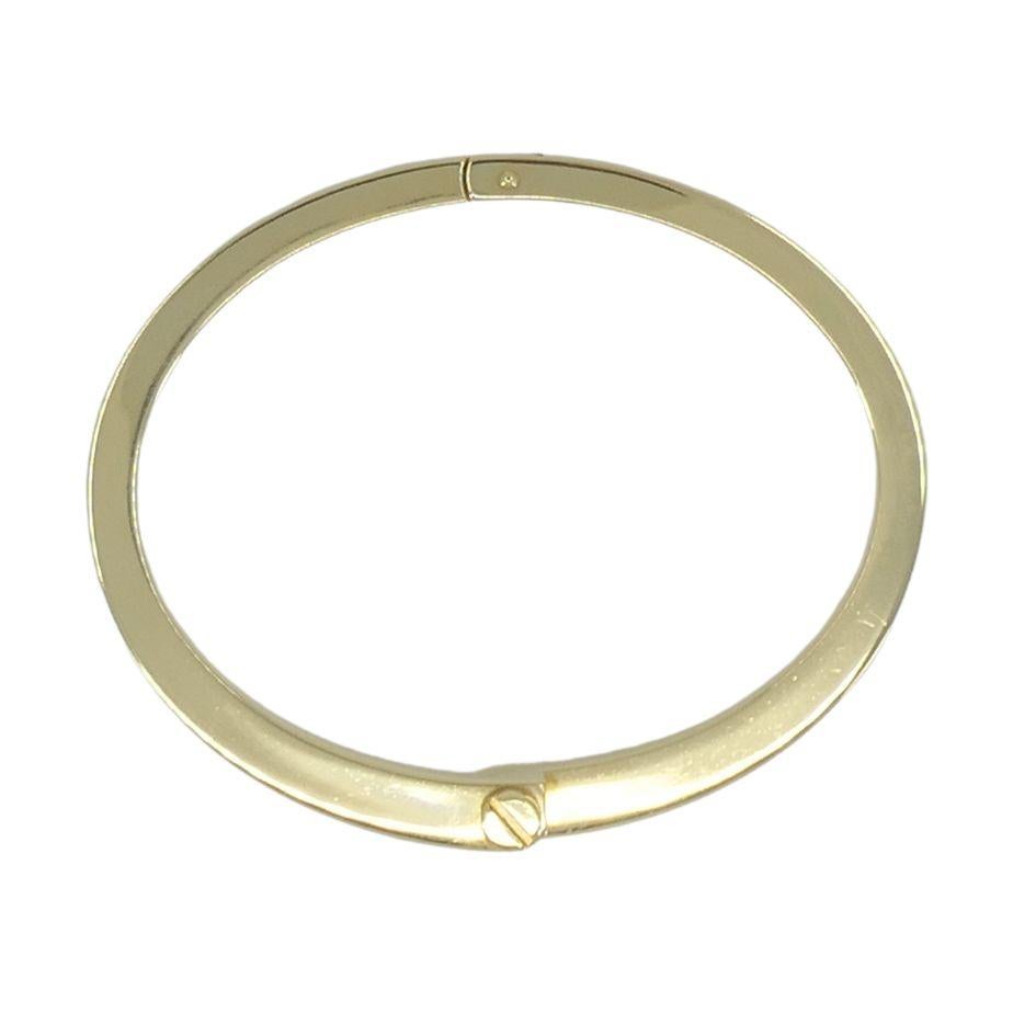 2005 Bracelet à charnière en or 18k de Cartier Menotte Unisexe en vente
