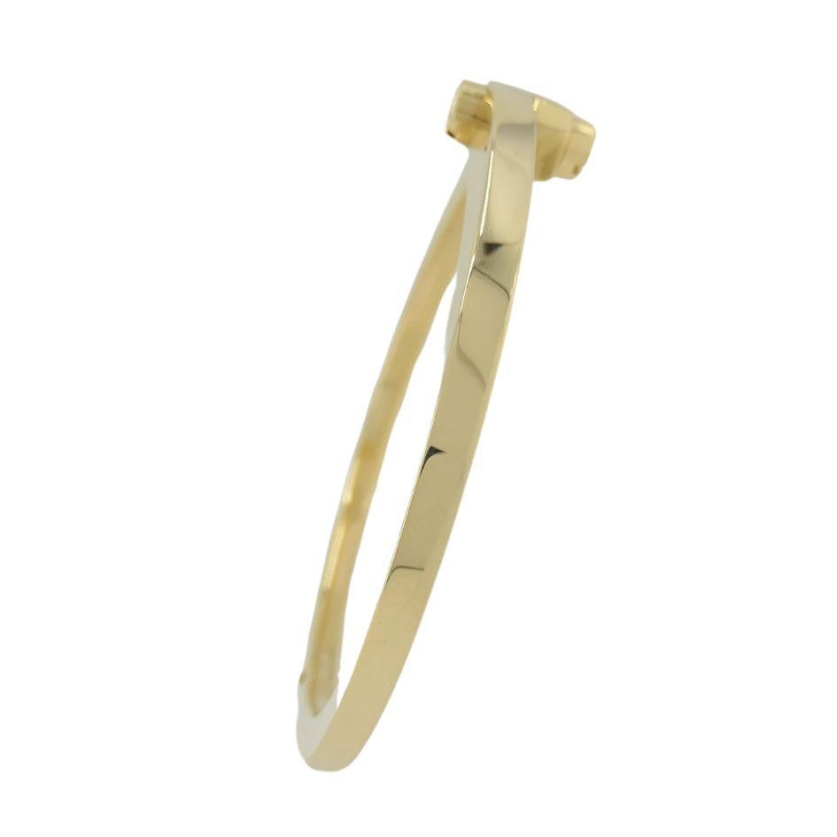 2005 Bracelet à charnière en or 18k de Cartier Menotte en vente 1