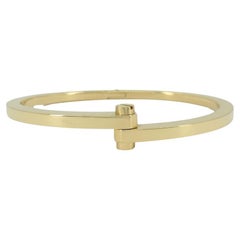 2005 Cartier Menotte 18k Gold Hinge Bracelet